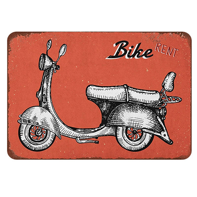 retro motorcycle signs vintage metal tin plate classic iron picture decor wall of garage bar cafe home gym