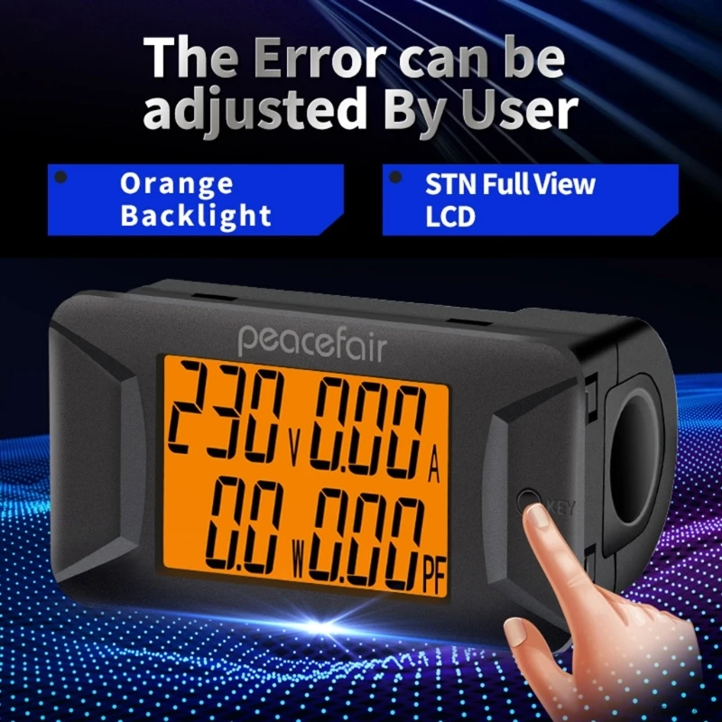 

AC Single Phase 40-400V 100A Digital Wattmeter Voltmeter Ammeter Electric Instrument Power Factor Meter PZEM-028 M5 21 Wholesale