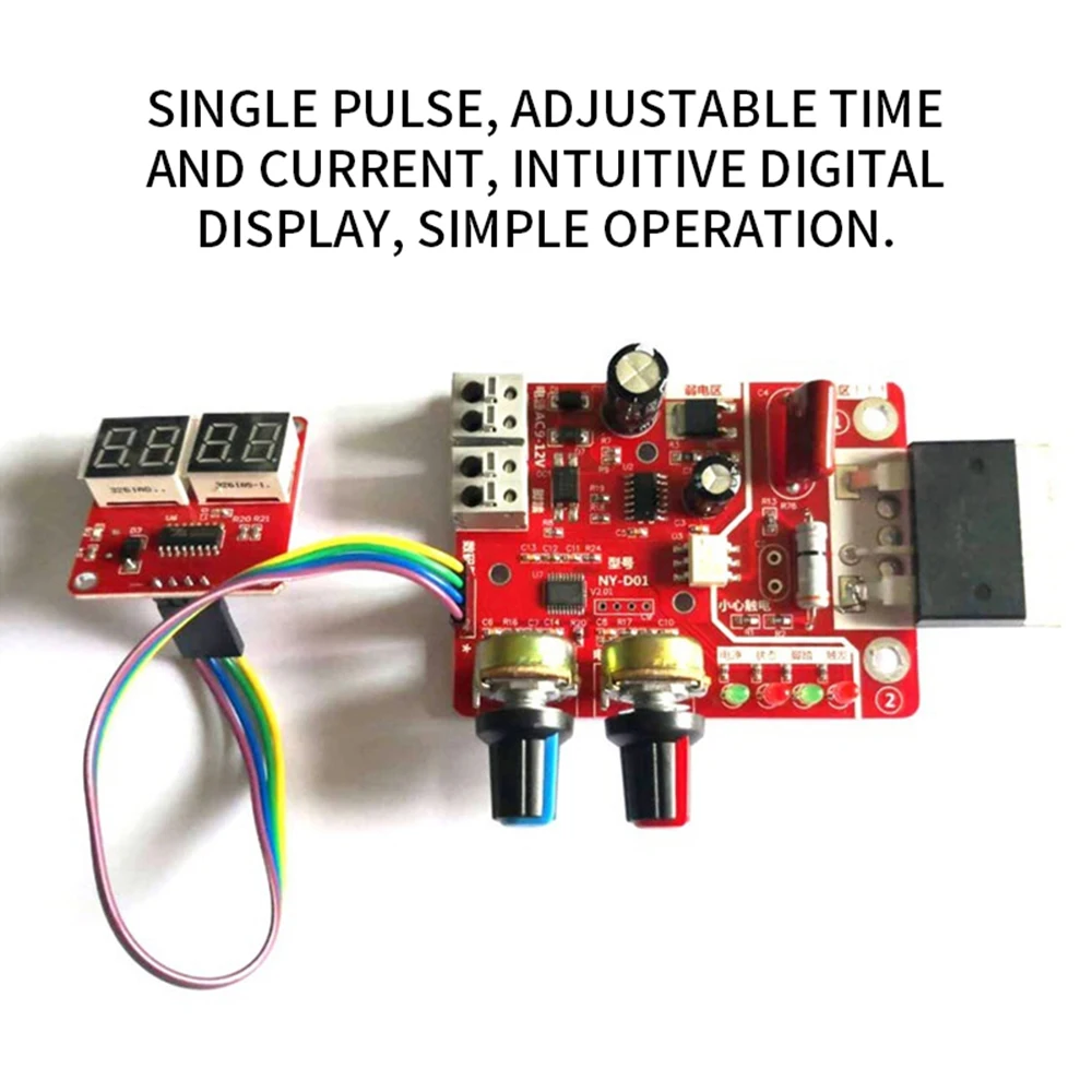 100A точечная сварочная панель управления цифровой дисплей сварка время и ток