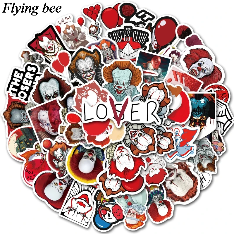 Flyingbee 50 шт. наклейка с изображением призрака ужас s для DIY багажа ноутбука