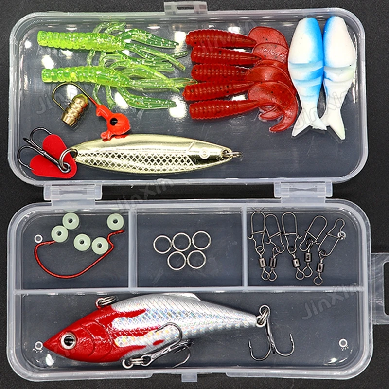 Бесплатная доставка Искусственные Мягкие рыболовные приманки комплект Шад