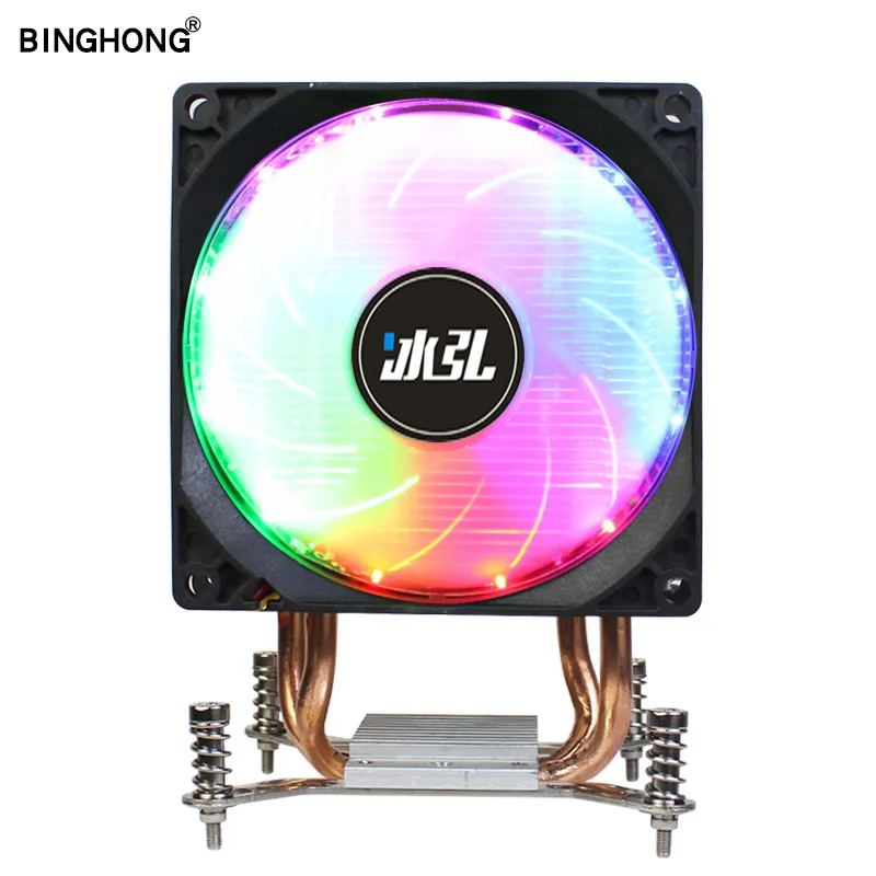 Кулер для процессора E5 X79 2011 вентилятор с 2 тепловыми трубками RGB 90 мм радиатор