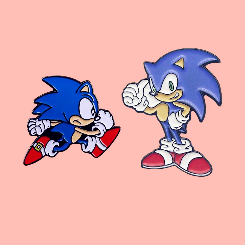 Милая мультяшная брошь талисман Sonic The hedgedog Sereis|Броши| |