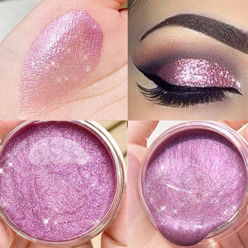 Жидкие тени для век блестящие водостойкие длительное мерцание металлический