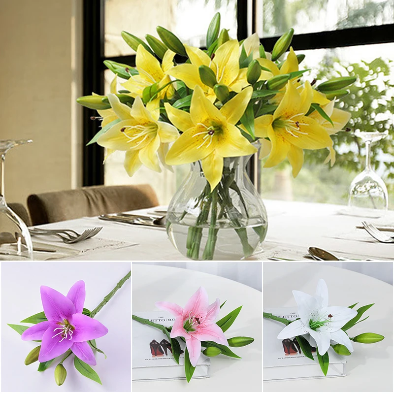 Цельнокроеное платье искусственная Калла Лилия Цветок шелковая ткань украшение