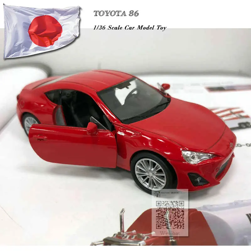 5 шт./лот оптовая продажа WELLY масштаб 1/36 игрушки для автомобилей TOYOTA 86 Литые