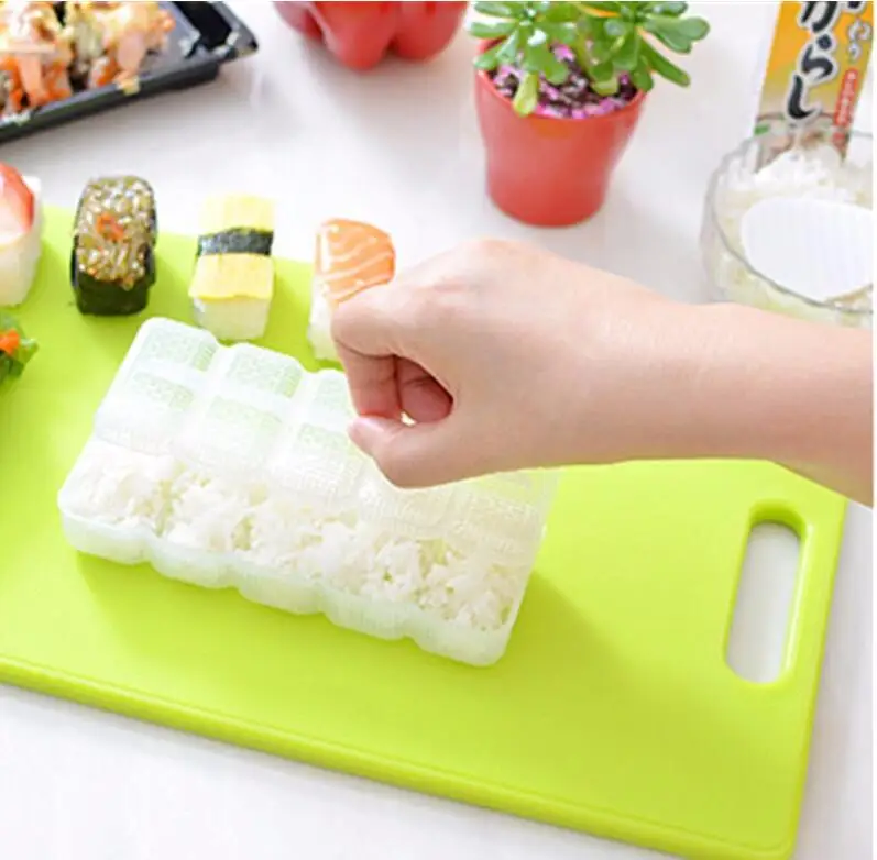 Японская форма для риса в суши 5 рулонов антипригарный пресс инструмент Bento