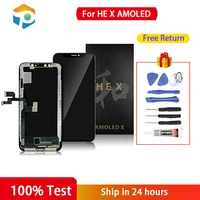 ywewbjh best quality for iphone x oled lcd display screen replacement with 3d touch digitizer assembly truetone supported