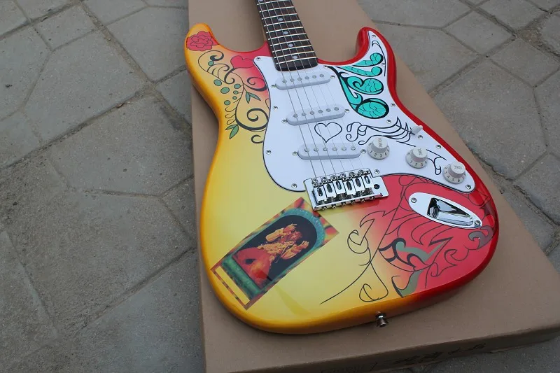 Новое поступление Custom Shop Firehawk палисандр гриф корпус из липы стандартная электрогитара винтажные хромированные Колоки оборудование