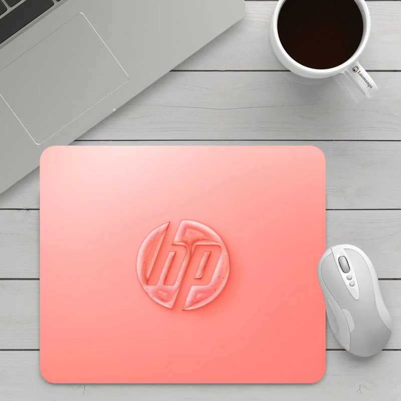 

Небольшой коврик для мыши с логотипом HP для офисных работников и геймеров, полные игровые аксессуары для ПК, игровой Настольный коврик для к...
