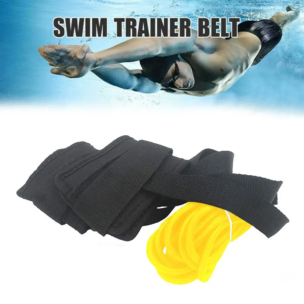 

Swimming Ankle Straps Resistance Training Device Set Stationary Swim Lap Tether Adjustable Elastic Rope For Water Fitness