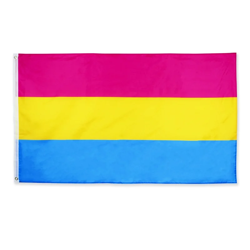 

50pcs Cheap Pansexual Pride Flag 90X150CM High Quality 5x3ft Polyester Print LGBT Pansexuality Banner Indoor Outdoor Decor