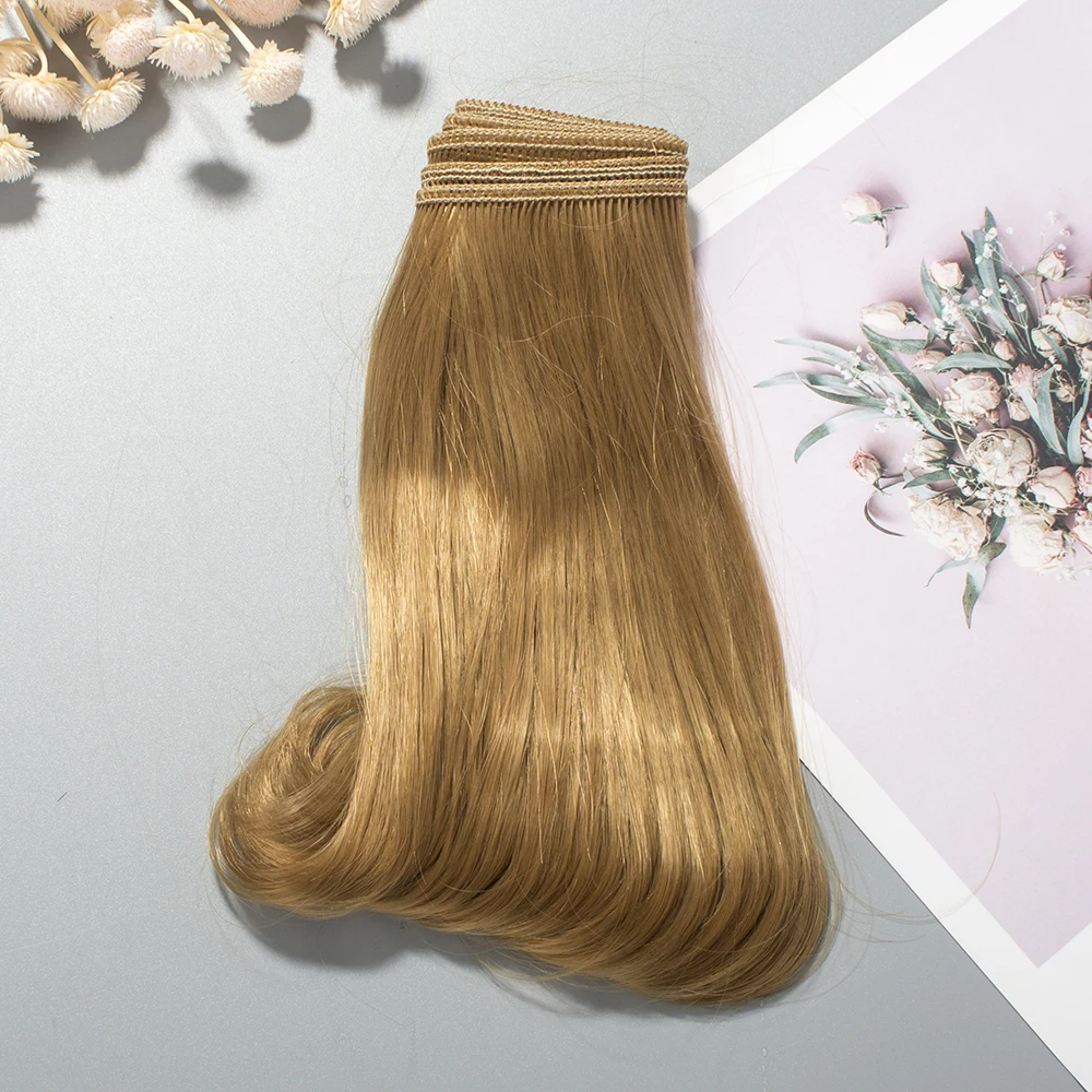 Волосы для наращивания из мягкого волокна 15 см искусственные волосы оранжевого