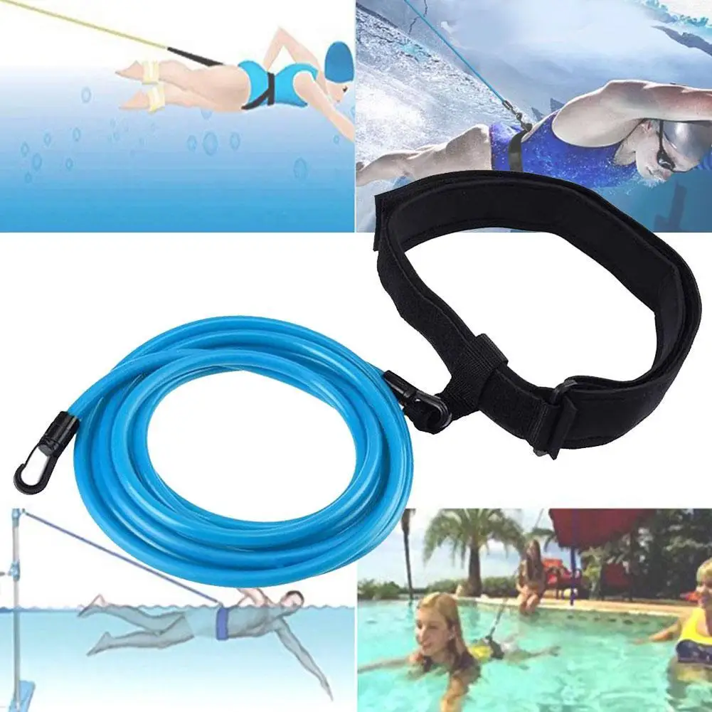 

Swimming Resistance Band Training Leash Swimming Tether Bungee Harness Bands Cords Static Stationary Professional Resistanc R3X5