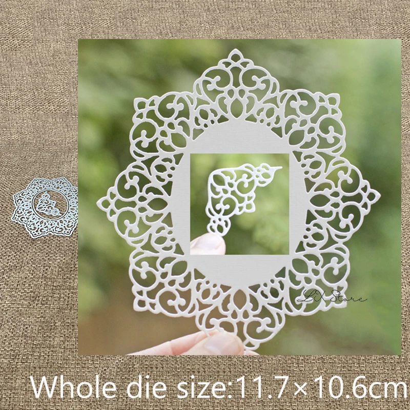 Новый дизайн поделки металлические Вырубные штампы 4 шт. кружева овальная рамка