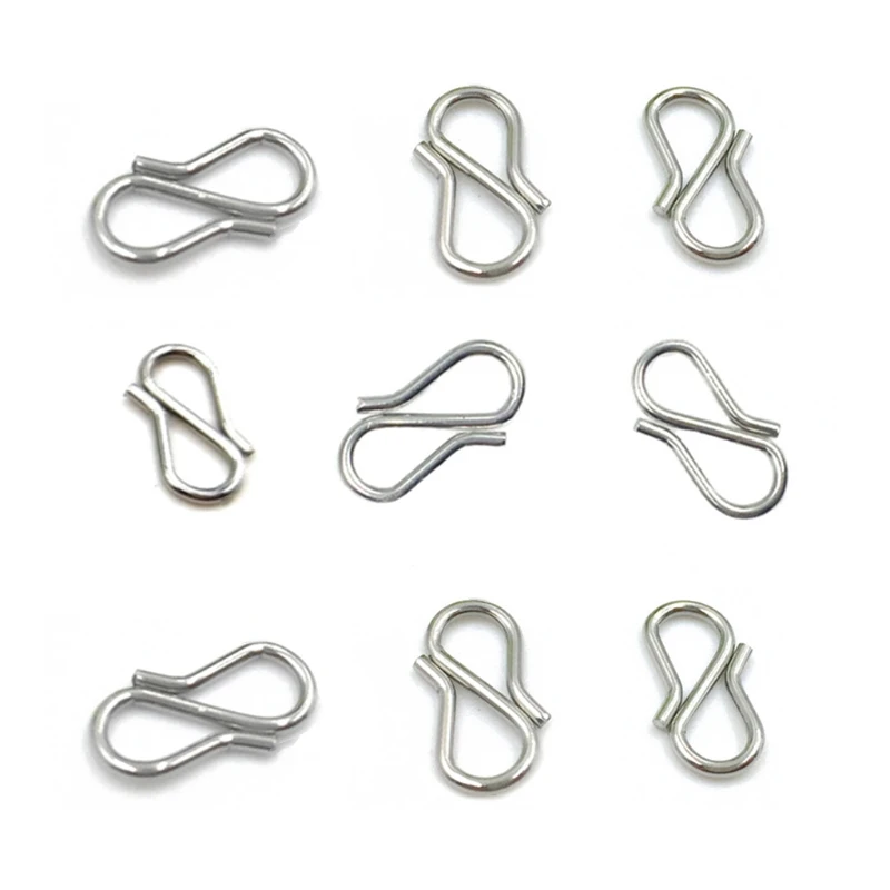 100 шт. застежка для ювелирных изделий S крючок антикварная S-образный браслет