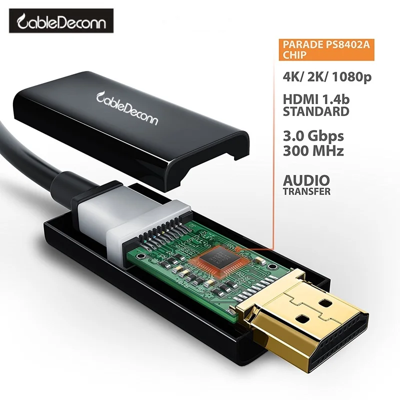 Кабель-адаптер Thunderbolt 2 Mini Displayport-Hdmi 4k переходник DP Hdmi Папа-папа для Apple Macbook Pro Air iMac