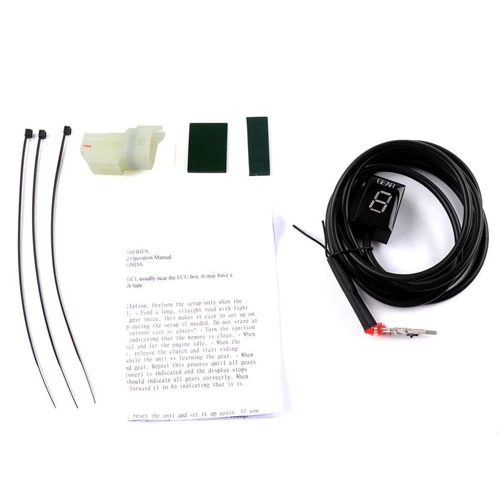 Мотоцикл ЖК Электроника 1 6 уровень шестерни индикатор цифровой измеритель для
