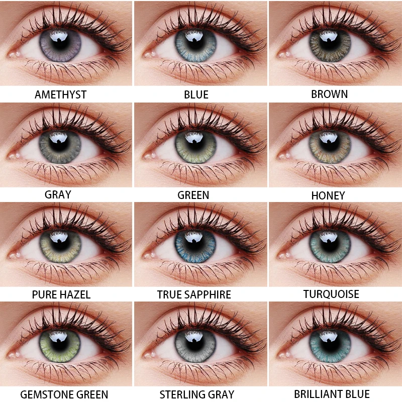 3 тона цветные женские контактные линзы Flashlook Мужская косметика макияж мягкие