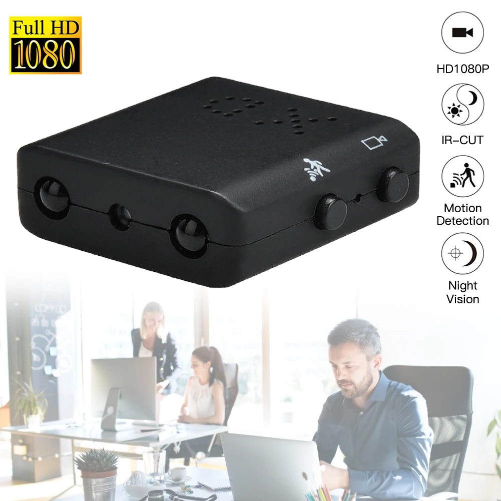 Скрытая мини камера HD для домашней безопасности видеокамера 1080P ночное видение DV