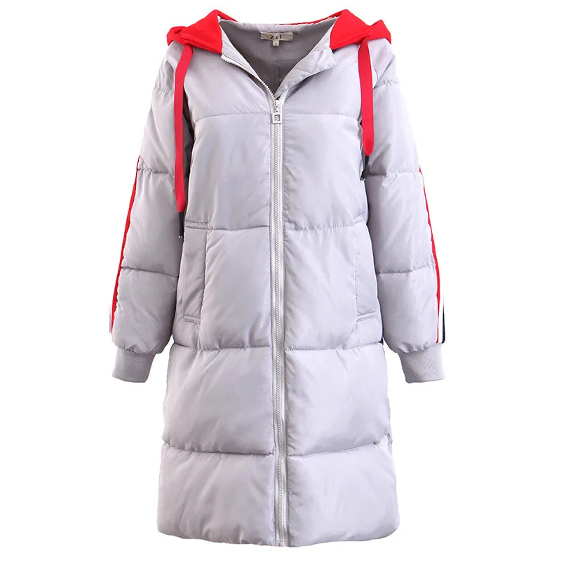 Genayooa/Высококачественная женская утепленная парка с капюшоном в стиле пэчворк