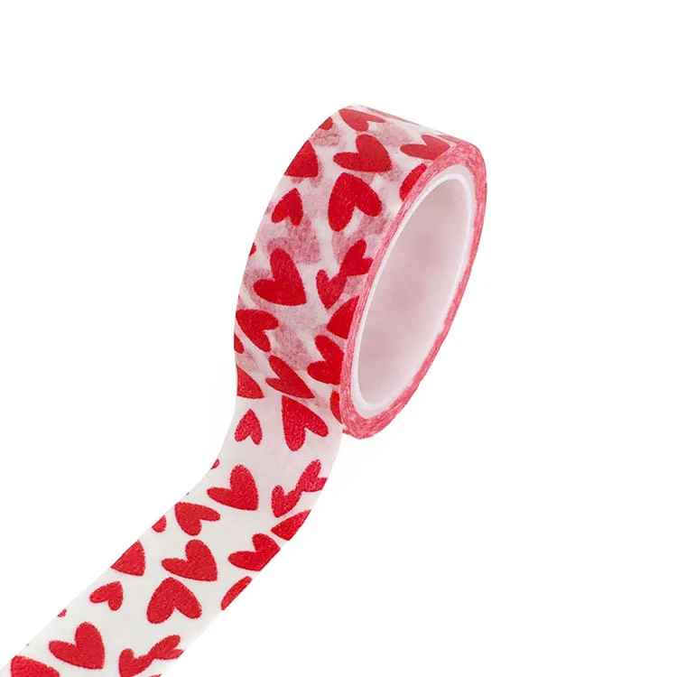 

1 Roll Simple Beautiful Star Heart Paper Washi Masking Tape 1.5cm*5m