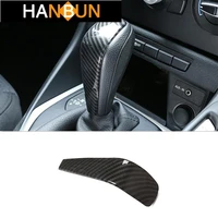 car styling carbon fiber sticker for bmw 13 series e87 e81 e90 e92 x1 e84 interior console gear shift handle sleeve cover