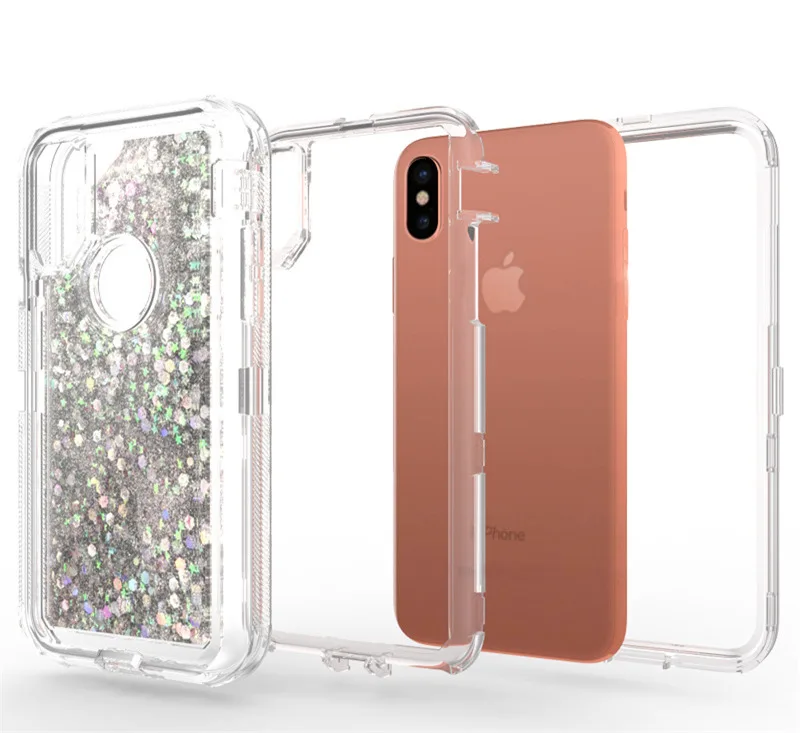 Чехол с жидким песком для iPhone 6 6s 7 8 Plus XR X XS Max защитный чехол блестками 12 11 13 14 15 Pro