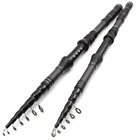 Ультракороткий Телескопический рыболовный удилище 1,8 м, 2,1 м, 4 м, 2,7 м, 3,0 м, карповая удочка, портативное дорожное спиннинговое удилище для форели, рыболовное удилище с длинным забросом