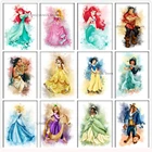 Алмазная 5d картина сделай сам, Набор для вышивки крестиком из мультфильмов Дисней, принцессы, Красавица и чудовище, домашний декор, подарок