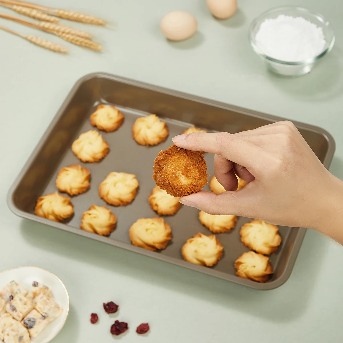 Антипригарная форма KING для выпечки противень прямоугольная кастрюля кухни 28/32/35