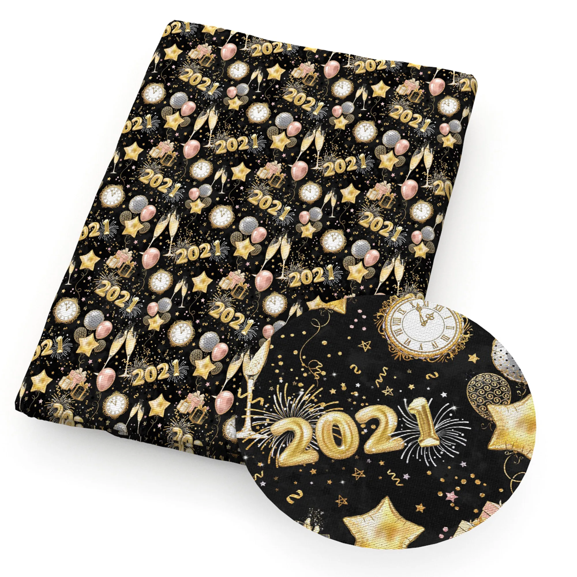 50*140 см Новогоднее Планета из хлопково полиэстеровой ткани с принтом ткань для