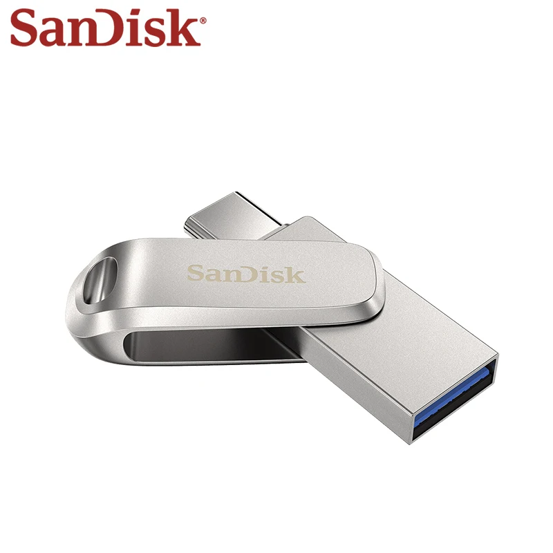 Оригинальный двойной флеш накопитель SanDisk Dual OTG USB флэш Тип C до 150 МБ/с. флешки 128 Гб