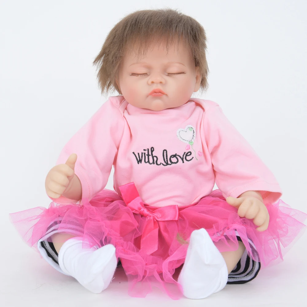 Новое поступление Кукла Новорожденный 50 см кукла новорожденный Ангел волосы