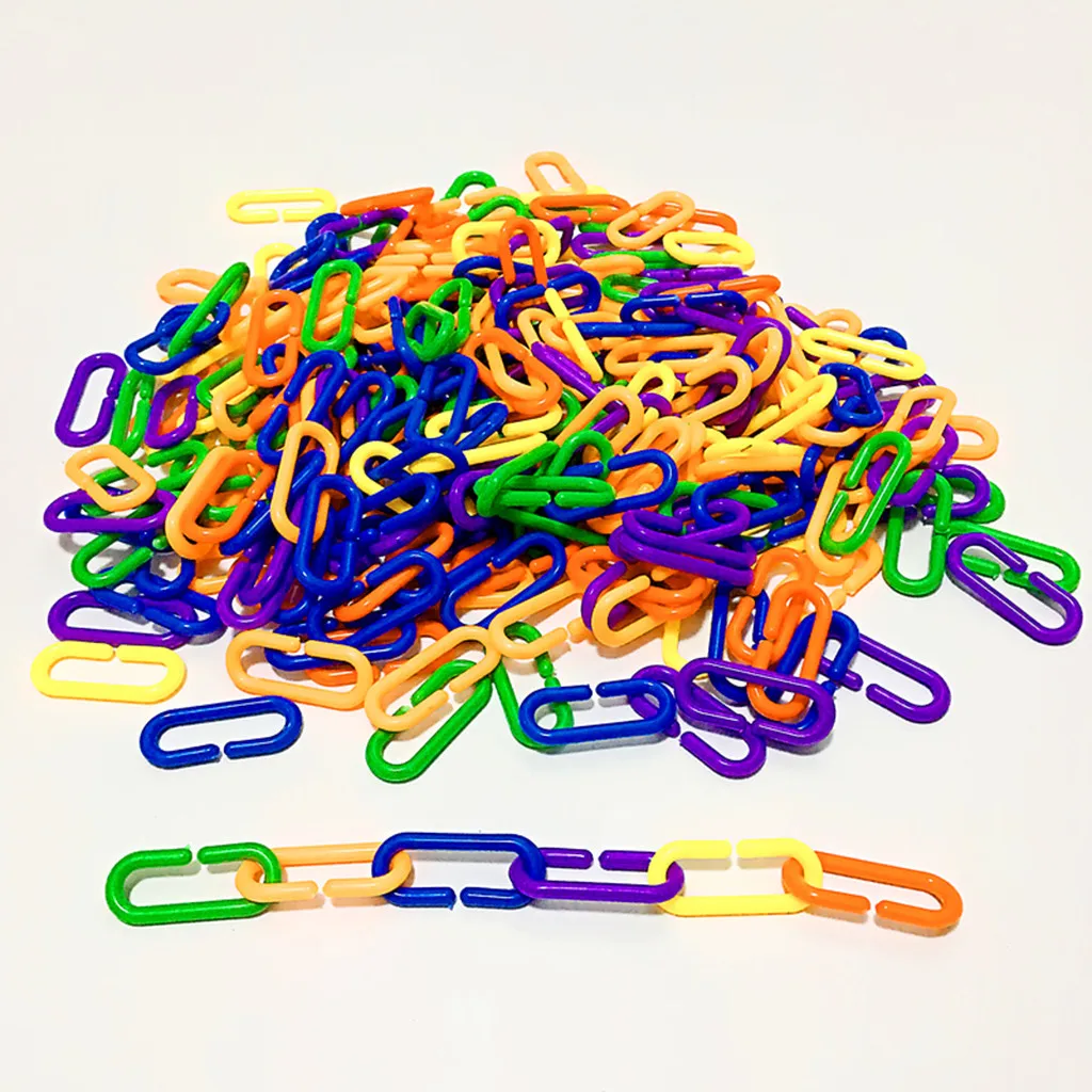 Новинка 100 прочный пластиковый счетчик C звеньев слайдер попугаи игрушка для птиц