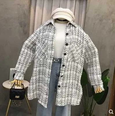 Элегантное розовое клетчатое Женское шерстяное пальто Тренч зимнее теплое