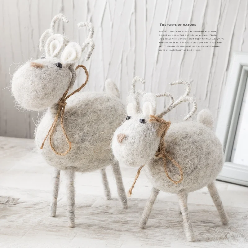 Роскошные аксессуары для украшения дома Рождественская Современная фигурка в