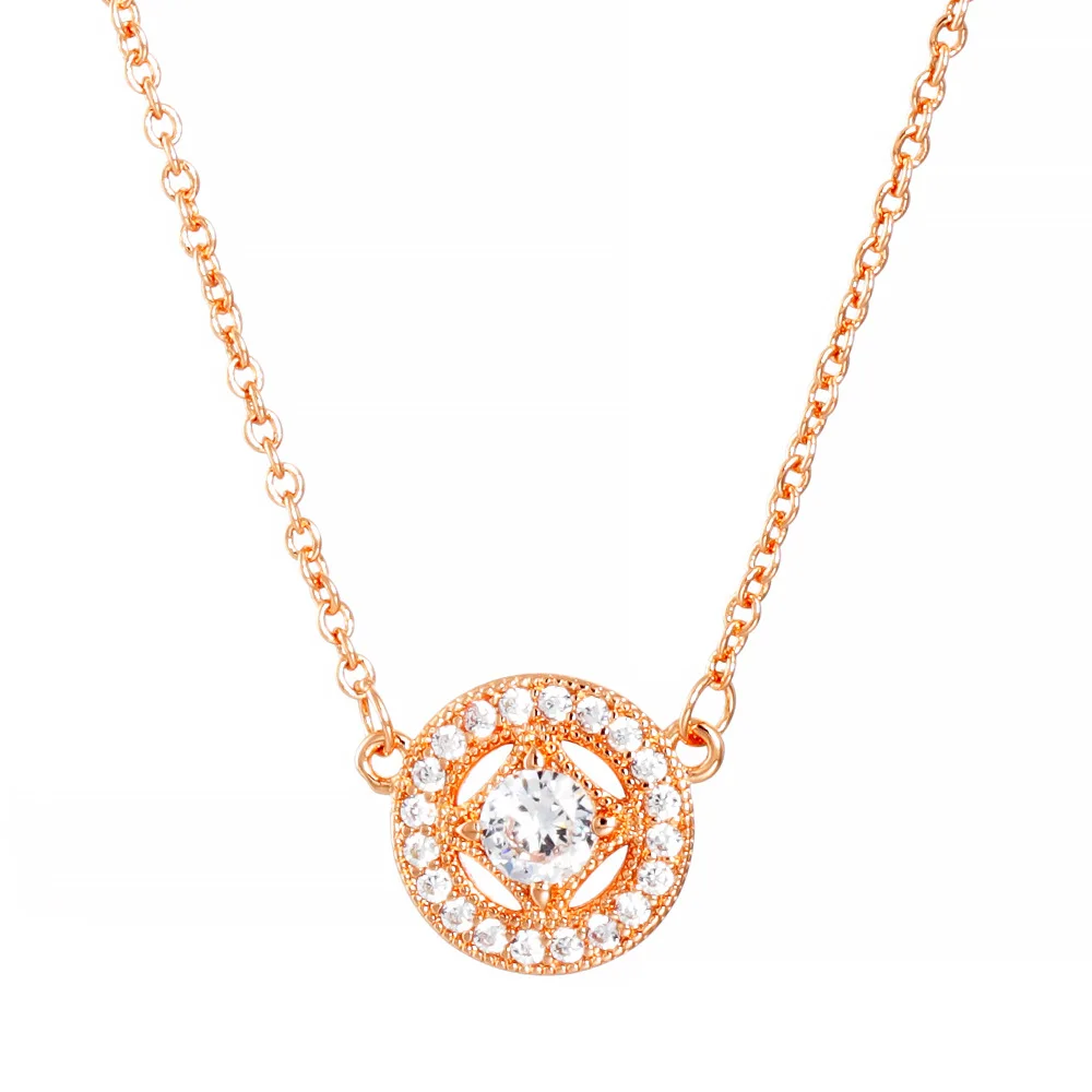 

Original 925 Sterling Silver Rose Gold Retro Charm Bone Chain Pan Necklace Suitable For Women's Wedding Diy Jewelry