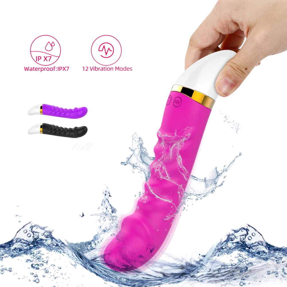 Автоматический толчок фаллоимитатор для точки G 12 режимов вибратор секс игрушка