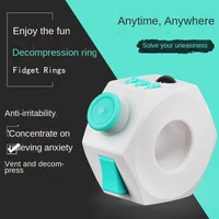 decompression artifact decompression vent ring rubiks cube toy creative new exotic