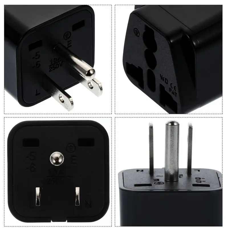 

4Pcs Plug Adapters Durable Useful Practical Conversion Plugs Change-over Plugs for Outdoor