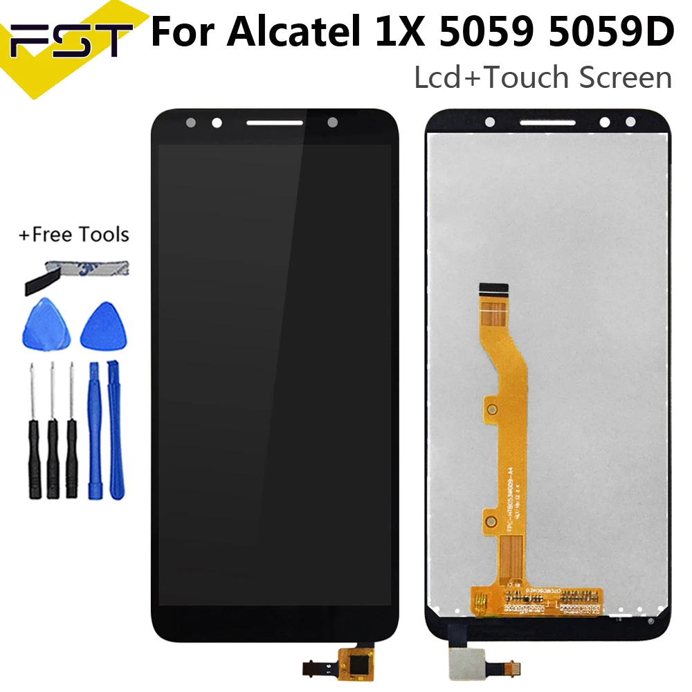 Сенсорный ЖК экран 5 3 дюйма для Alcatel 1X OT5059 5059 5059A 5059D 5059I 5059J 5059T 5059X 5059Y дигитайзер