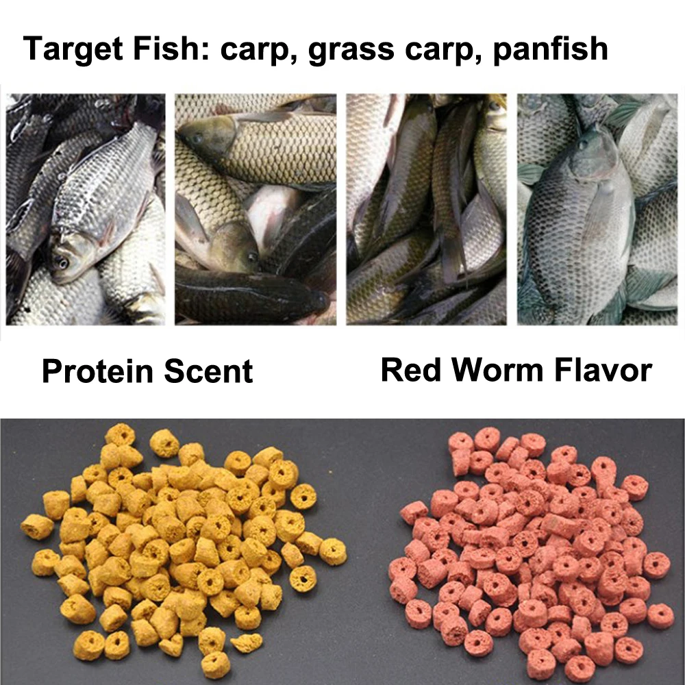 Bimoo 1 пакет красная приманка для ловли карпа полые приманки искусственная трава