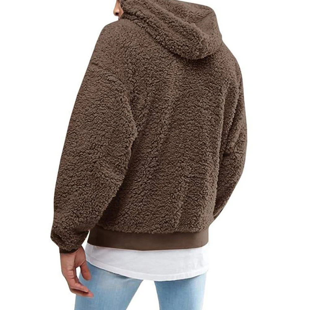 

Solid Color Fashion Casual Men Drawstring Hooded Long Sleeve Pullover Hoodie Autumn Winter Men Hoodies Fashion Men Sweatshirts