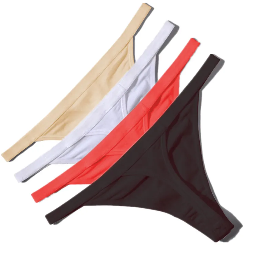 Сексуальные женские хлопковые стринги с низкой посадкой женское Бесшовное