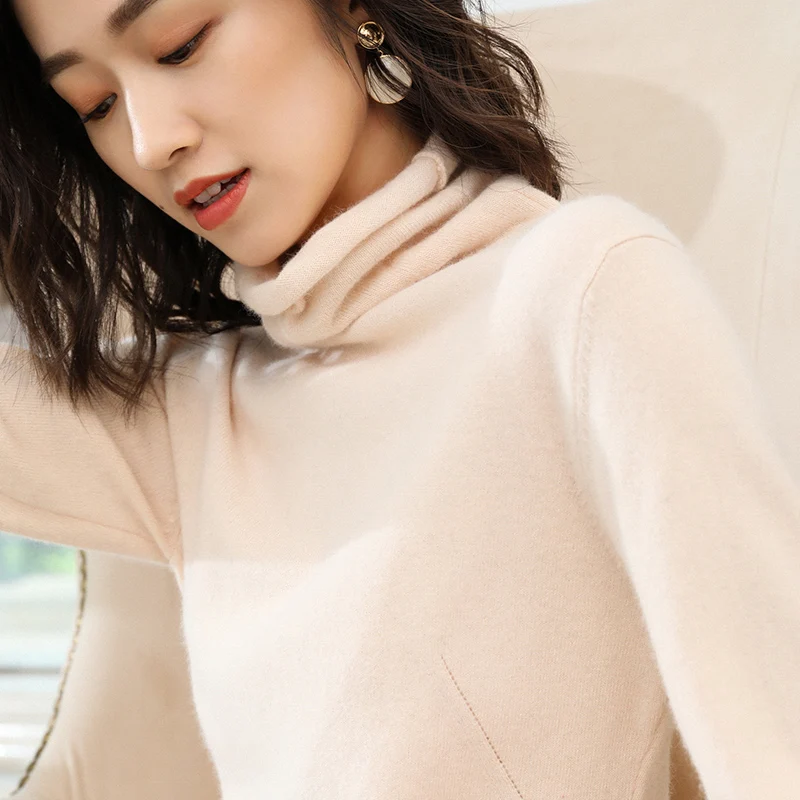 New 100% Cashmere Sweater Ladies Jumpers Free Neck 5Colors Soft Pullovers for Woman Clothes Shipping | Женская одежда