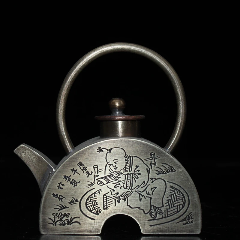 

Детские кастрюли для чтения воды, изысканные полукруглые кастрюли с орнаментом