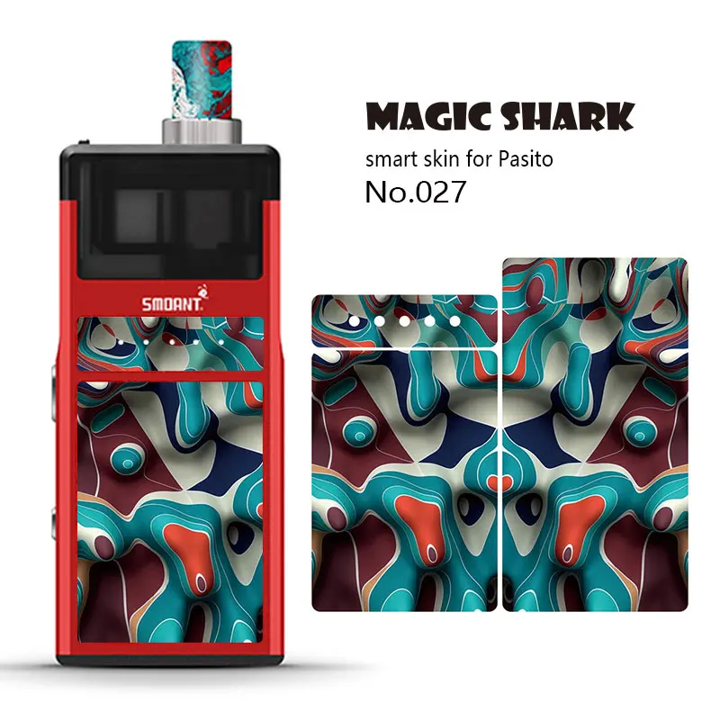 Magic Shark ПВХ 2.5D мотоцикл яд зомби Супер Марио Череп стильный футляр для вейпа