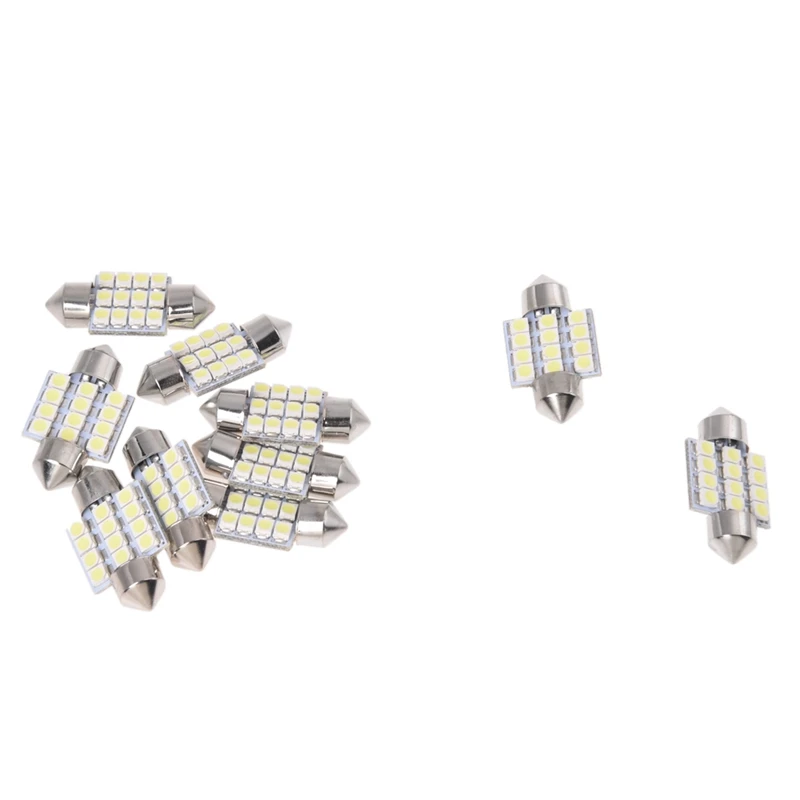 

Лампы torpedo 12 LED SMD White 31 мм, 10 закасветодиодный