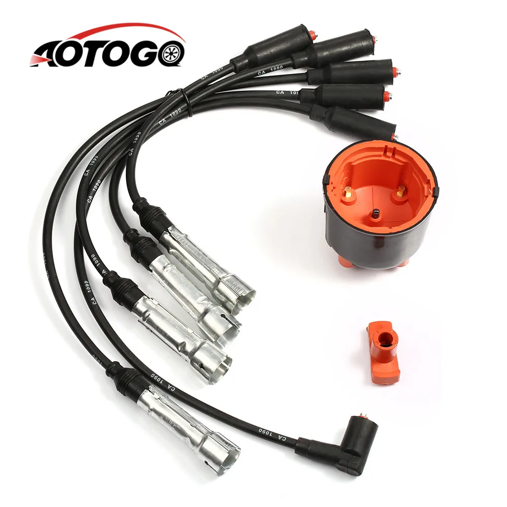 1Set Ignition Cable Set Distributor Cap+Rotor+NGK Wire For Volkswagen Cabrio Golf Jetta Passat Cabriolet | Автомобили и мотоциклы